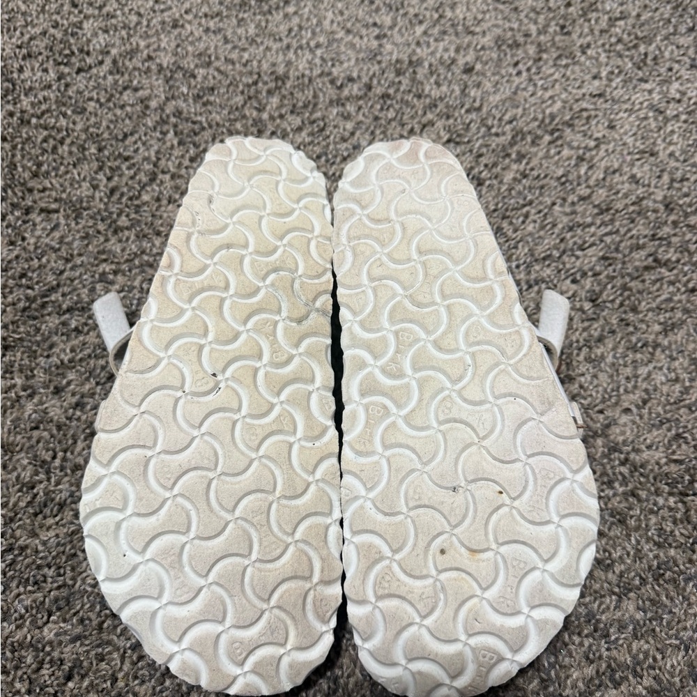 Birkenstock White Double Strap Sandals - Picture 6 of 6